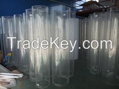 clear and colored acrylic tubes