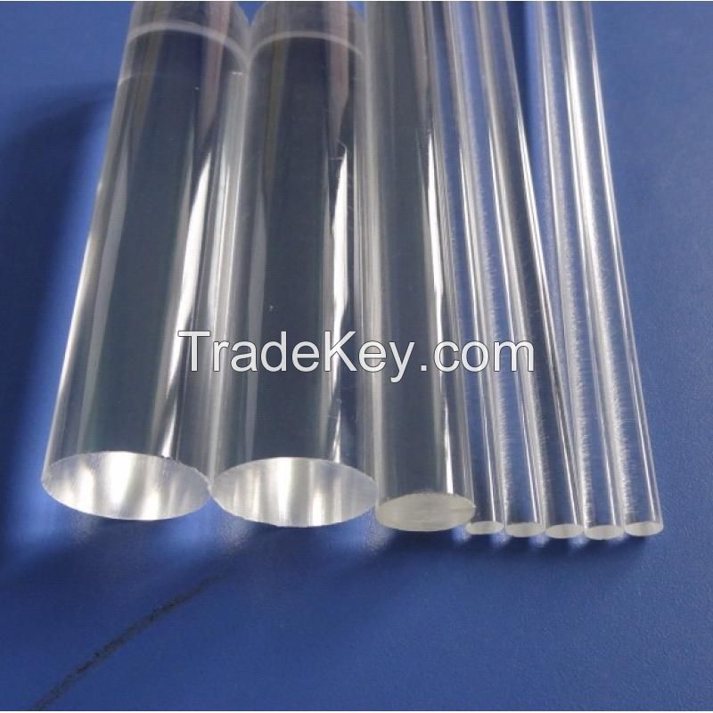 clear and colored acrylic rods