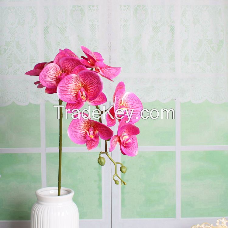 China factory making wedding decor flower silk artificial phalaenopsis