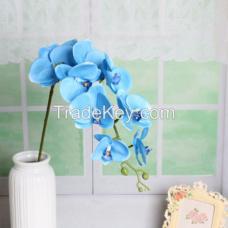 China factory making wedding decor flower silk artificial phalaenopsis