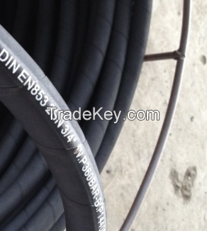  SAE 100 R2AT/DIN EN 853 2SN Wire Braid Hydraulic Rubber Hose 