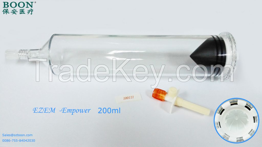 USA EZEM Empower 200ml  CT /MR high pressure contrast angiographic syringes for single use