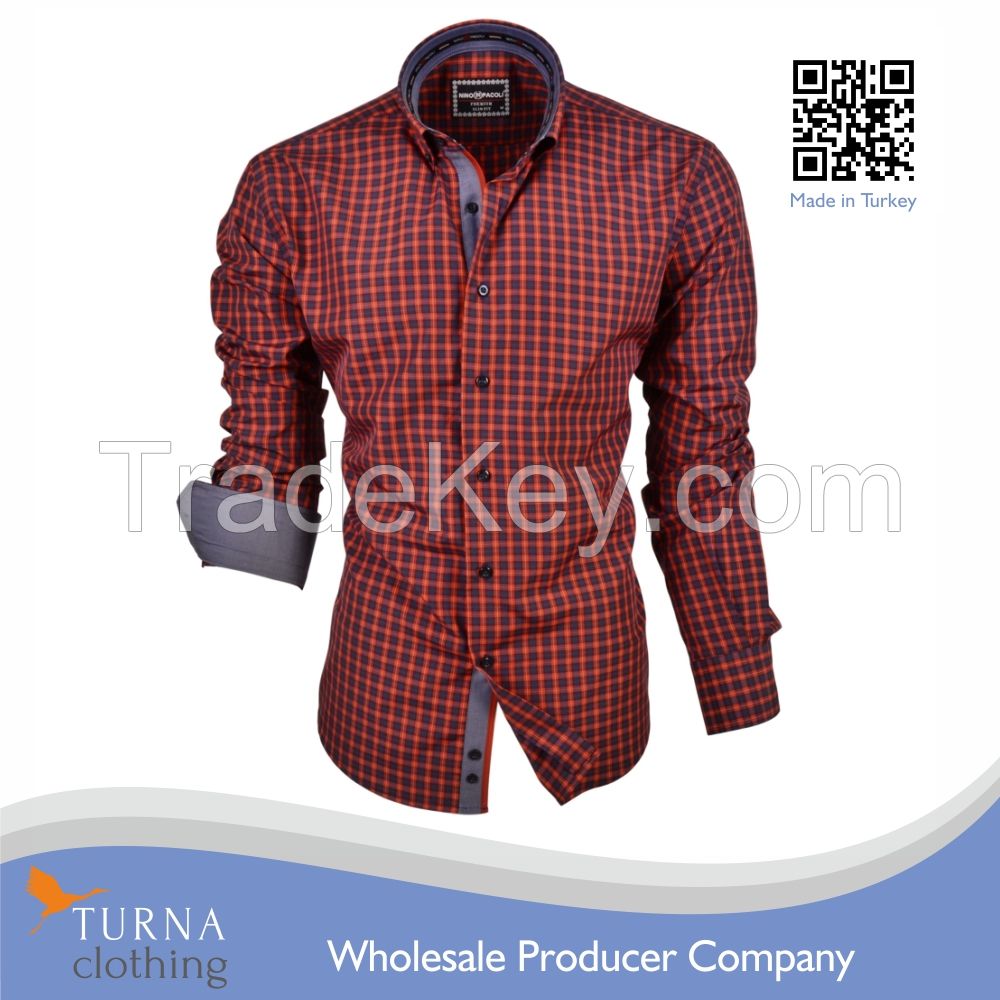 Wholesale clothing garment latest shirt designs mens dress shirts for men fashion