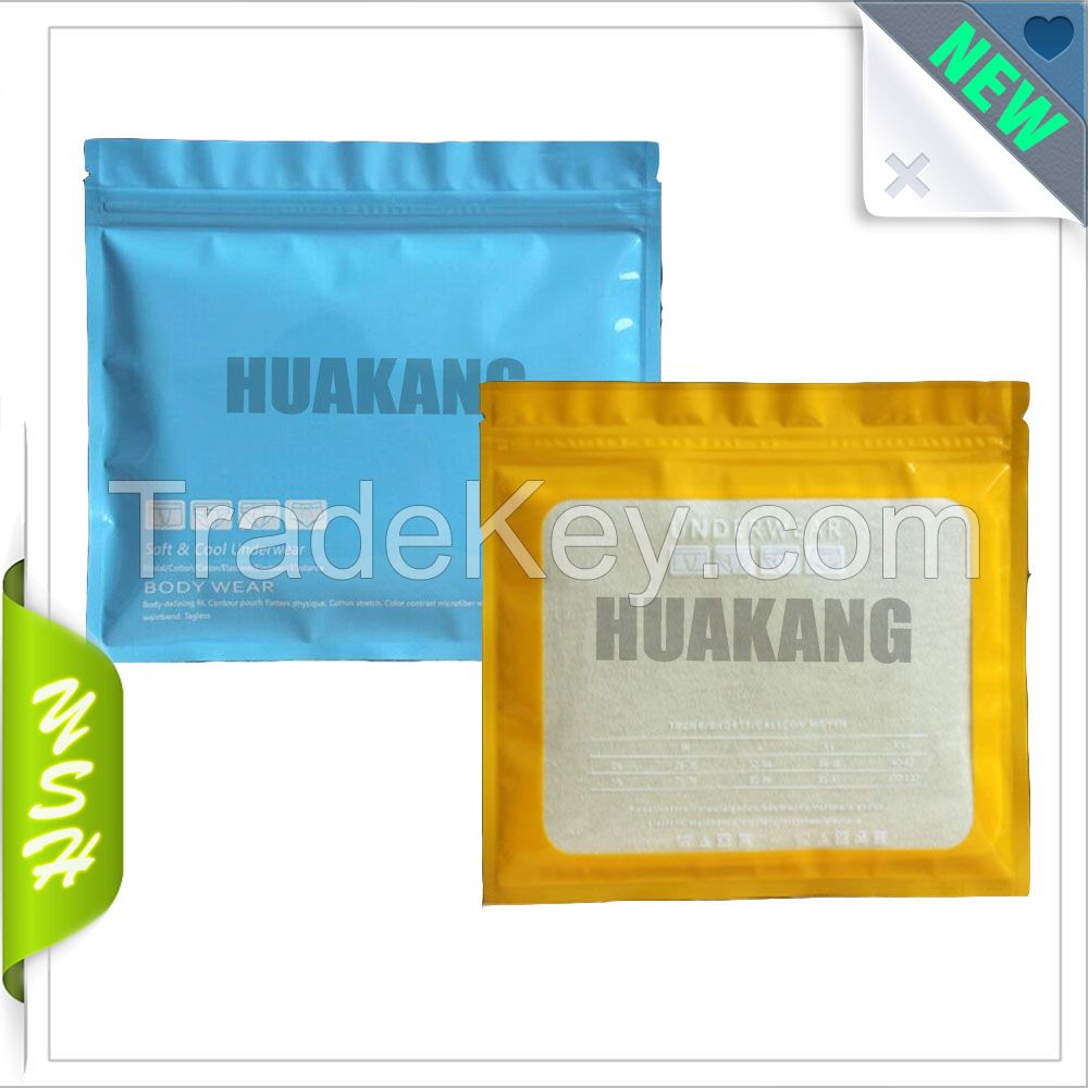 underwear packing zipper bag  transparent zip lock pouch