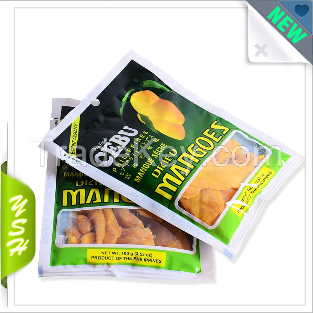 Mango packing heat seal bag with tear 