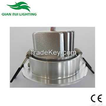 QR hot sale Aluminum 3W 240lm   5% LED ceiling light with CE CRI85