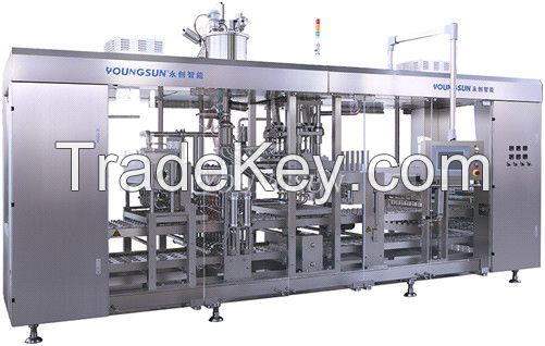 YSZB Youngsun Automatic Plastic(Paper) Cup Filling & Sealing Machine