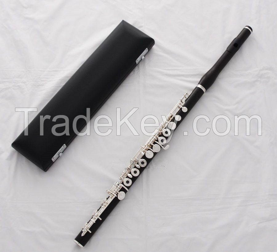 17 open keys  flute--Ebony wood body , offet G key