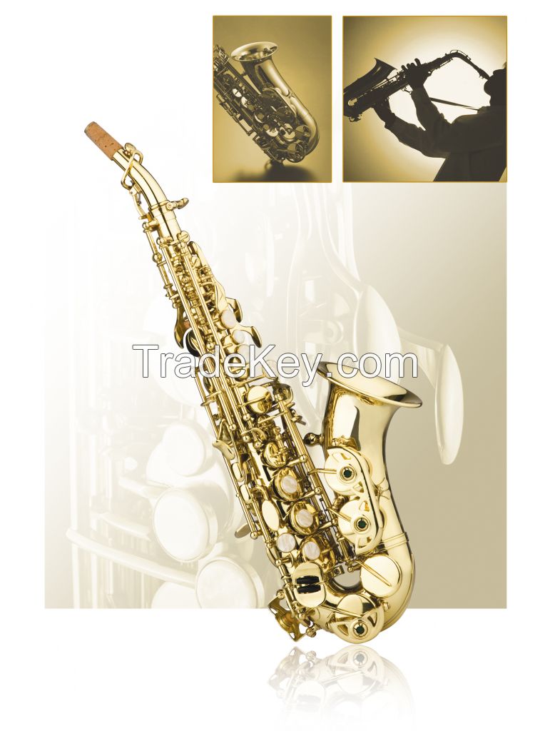 Selmer curved soprano saxophone --gold lacquer , Tone B