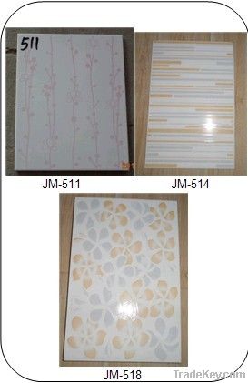 Ceramic wall tile, glazed, waterproof