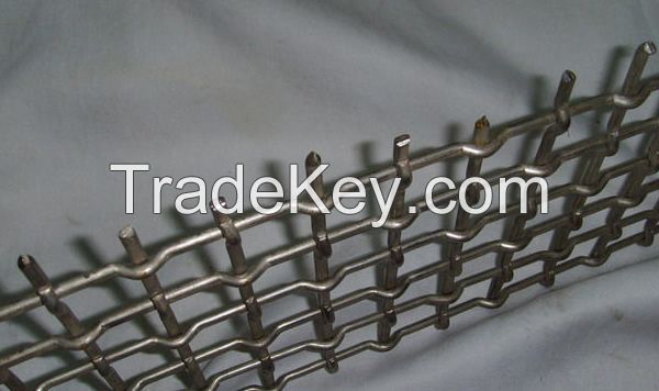 Screen crimped wire mesh