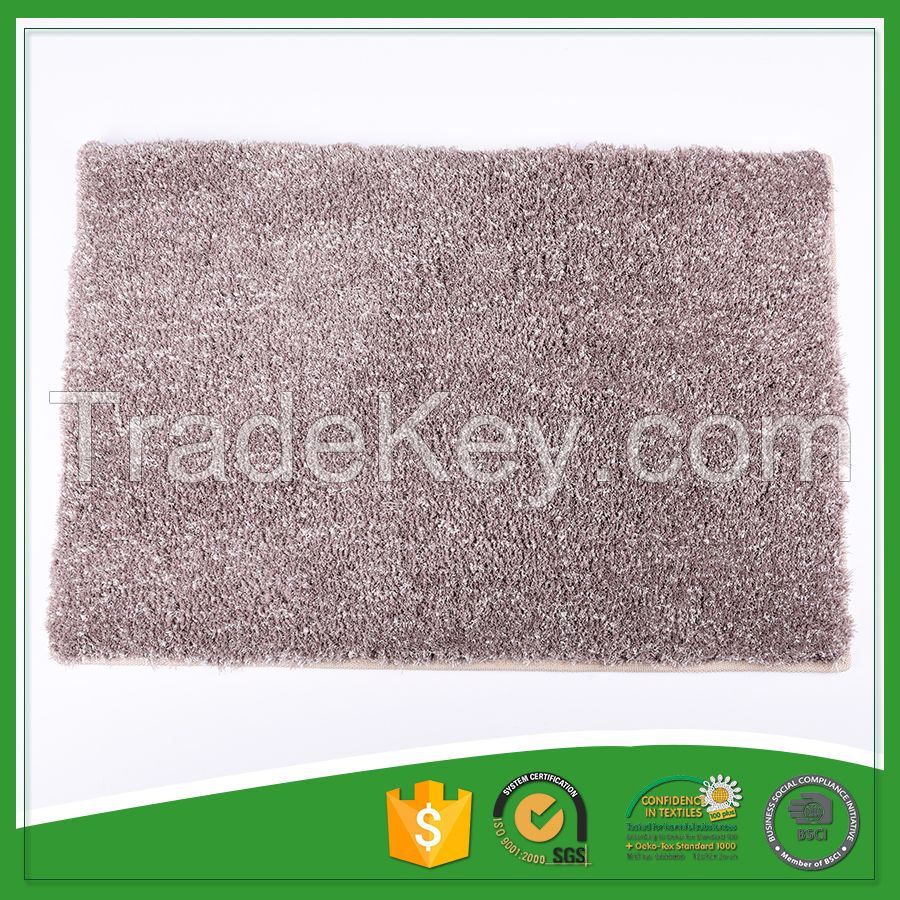 Unique Cotton Backing 100% Polyester Microfiber Bath Mats