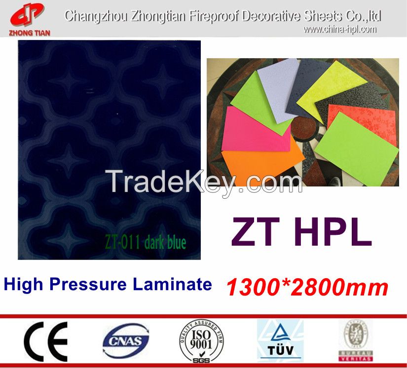 1300*2800mm HPL/Melamine Laminate/High pressure laminates /FORMICA SHEETS