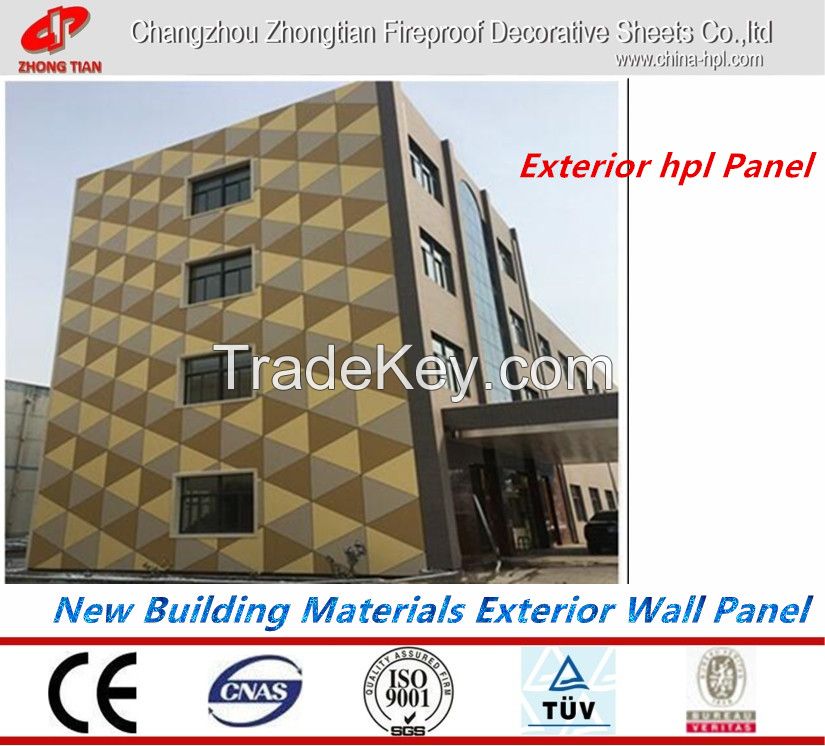 Exterior Wall Panel;Compact laminate/High pressure laminate