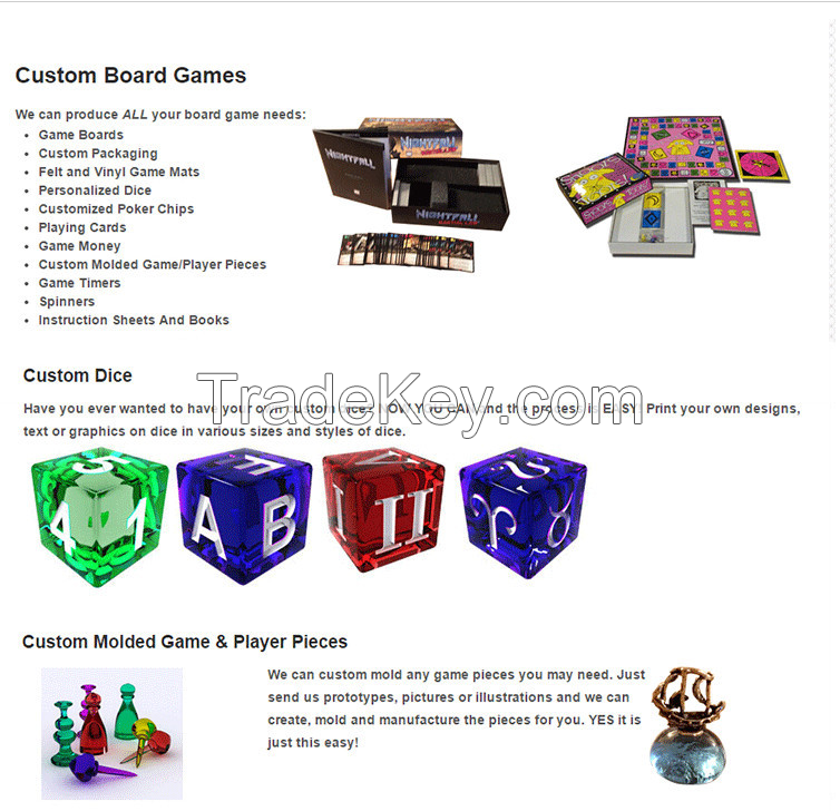 Hot sell Custom electronic board games