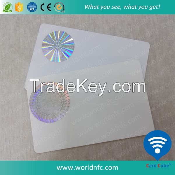 Blank RFID Desfire EV1 8K Card Contactless Smart Card with Hologram Sticker