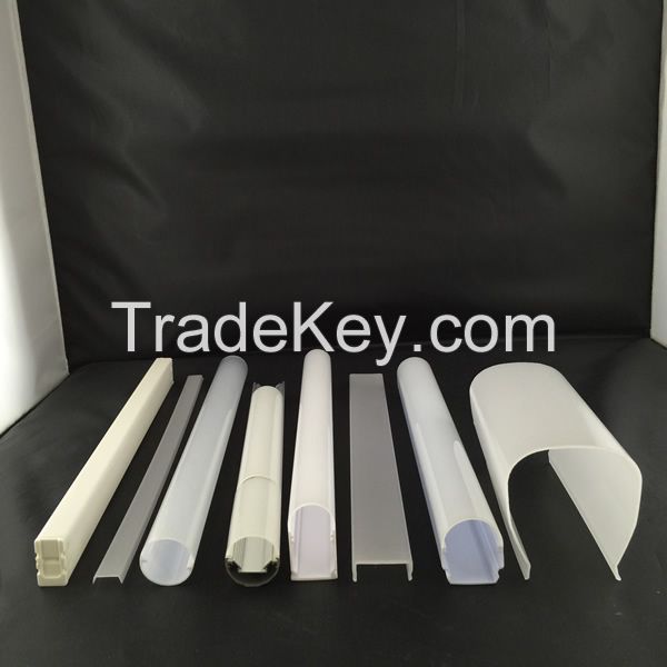 Factory custom plastic tubes T5 T8 LED Plastic Lampshade/ Tube PC Cover