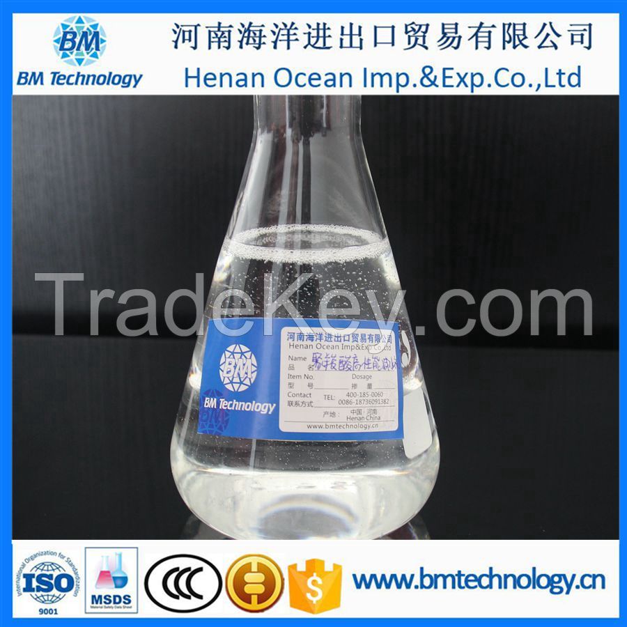 Polycarboxylate Based Water Reducer Concrete Admixtures