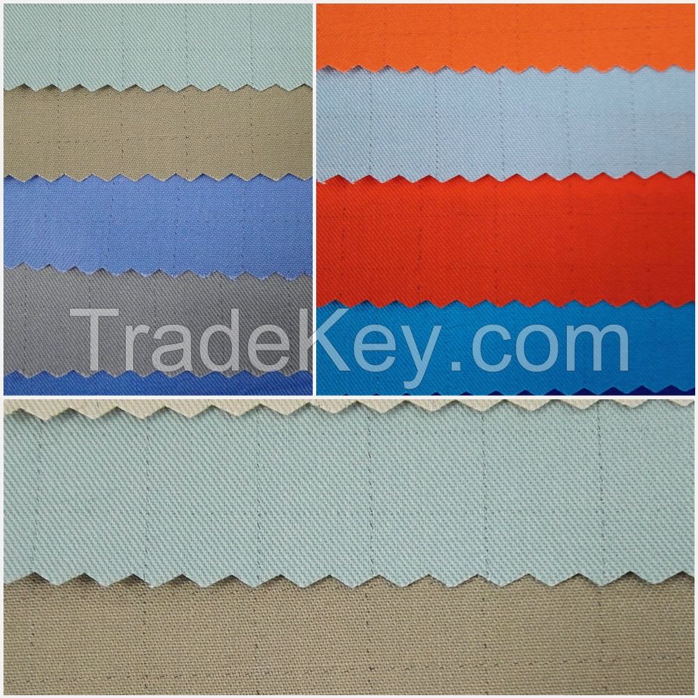 32*32 cotton polyester blend anti static ESD conductive fabric