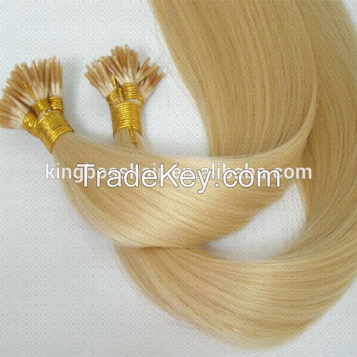 Hot sale Hair Extension 100% human hair I tip Hair  braziline remy Virgin hair