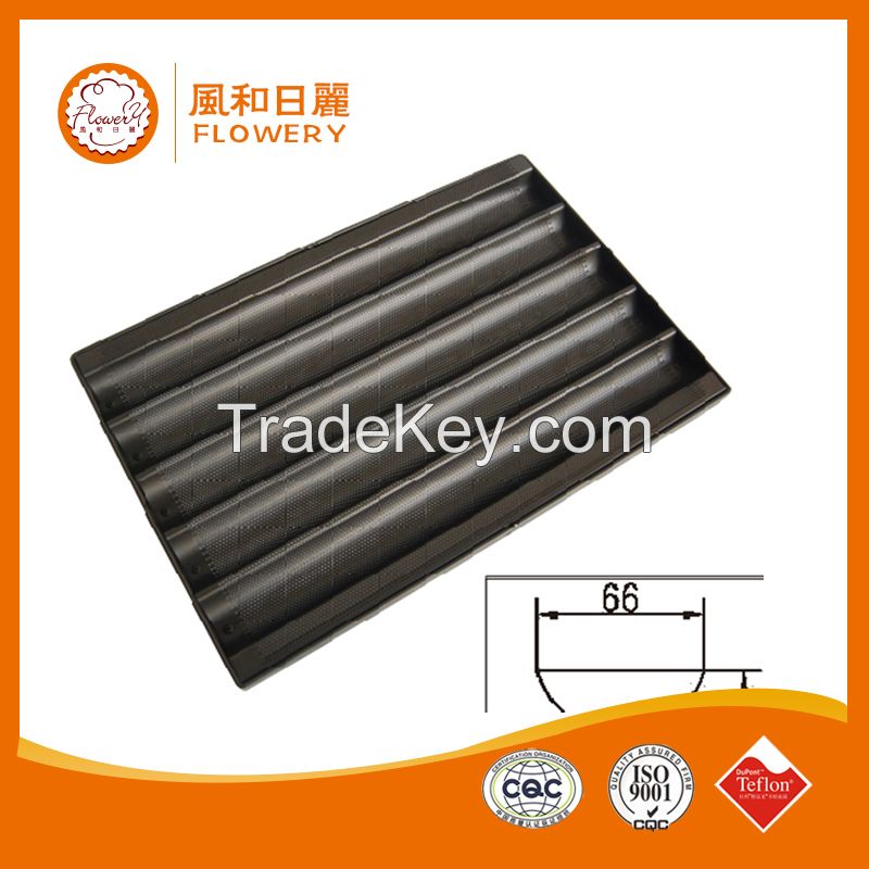 Round corner Aluminium teflon coating baking sheet pan baking pans wholesale