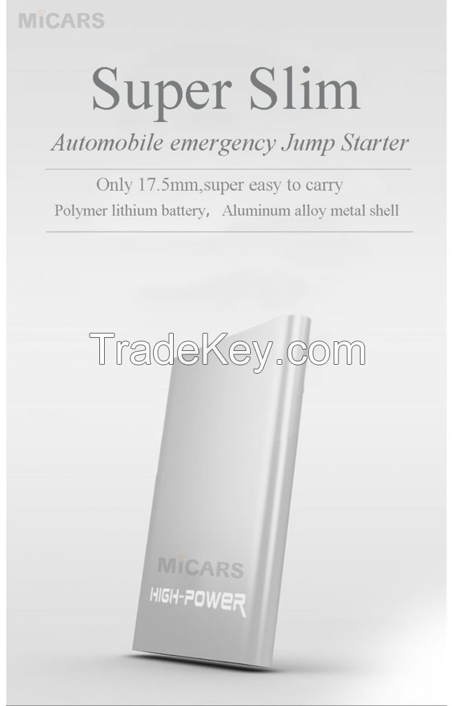 professional car jumper starter battery booster 8000mah powerall bank car jump starter for 12v car