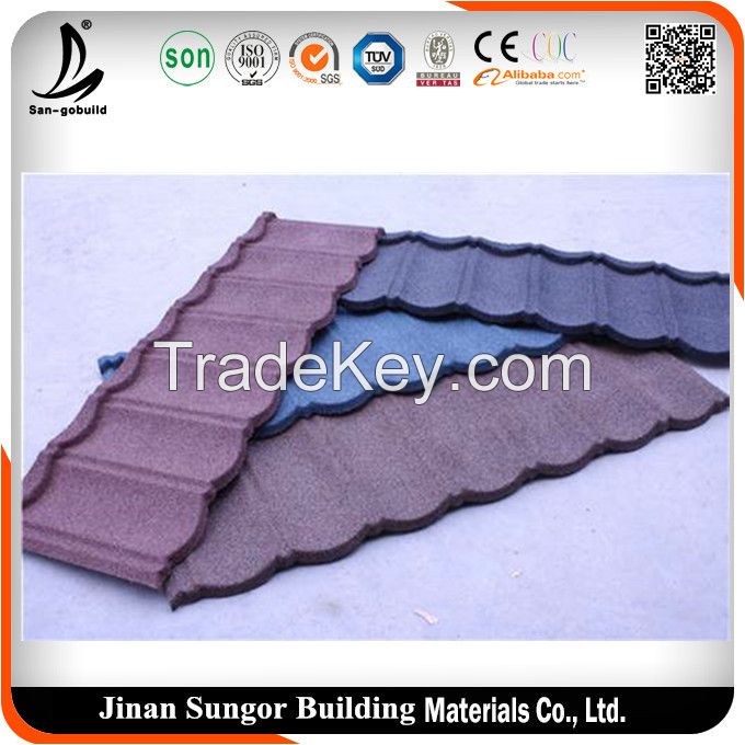 Colorful Stone Coated Steel Roofing Sheet/ Metal Roof Tile from China