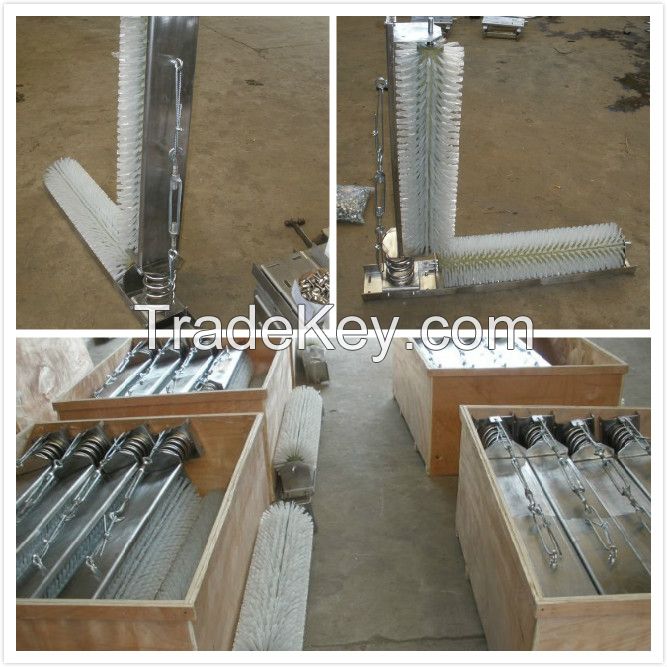 Stainless steel Rotary Double Cow CATTLE  BRUSH for milking machine