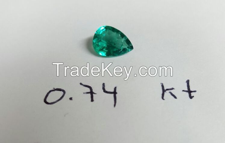 Colombian natural emeralds VVF