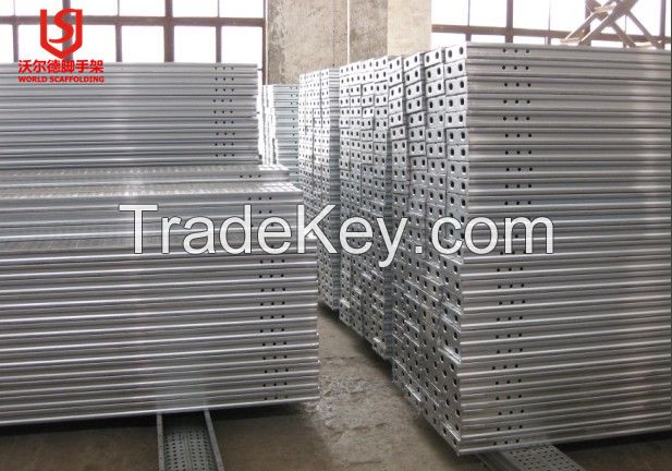 Hot Dip Galvanized factory cheap price scaffolding plank metal ladder with hook or without 