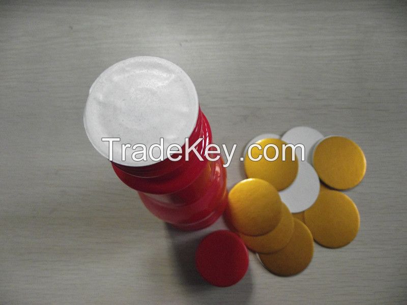 PET gold induction seal liner for pesticides bottle