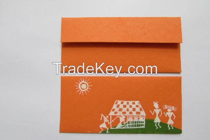 Gift Envelopes - Hand Painting on Handmade Paper Envelope