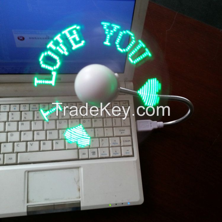 SF2,Newest program Flashing Message Usb Led Fan,Cheap Flexible USB LED Flashing Fan,Promotion gift LED USB Flashing Fan