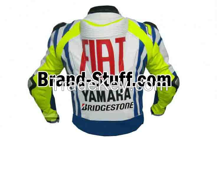 Custom Made Motorbike Racing leather jacket, Race Wear Jacket, motorrad motorbike racing leather jacket, Mens White Blue multicolor Motorcycle Racing Biker Leather Jacket