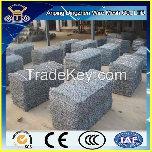 hot sale@ pvc coated @galvanized hexagonal gabion wrie mesh