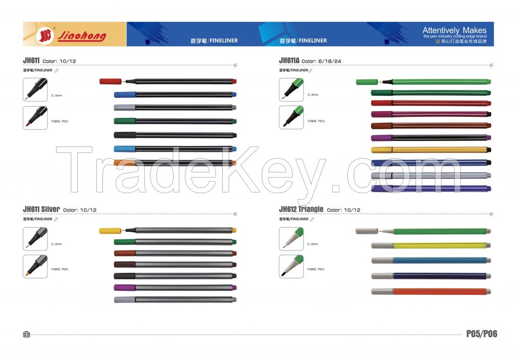 fibre pen,dual-tipfiberpen,fineliner,CD marker,correction marker,aluminium barrel marker,permanent marker,dual-tip marker,highlighter,ballpoint pen