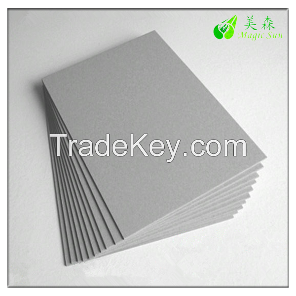 Asia pulp paper bookbinding board grey paper board sheet