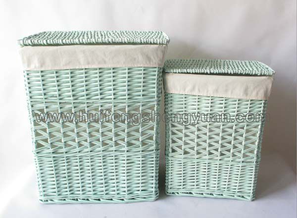 willow storage basket set of 2