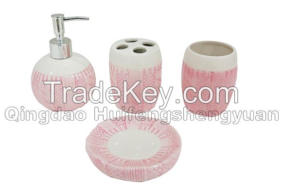 sweater shape ceramic bathroom set