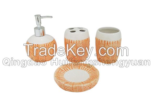 sweater shape ceramic bathroom set