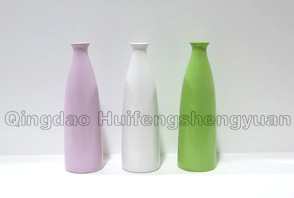 hollowed-out ceramic vase