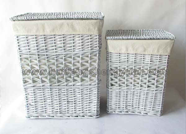 willow storage basket set of 2