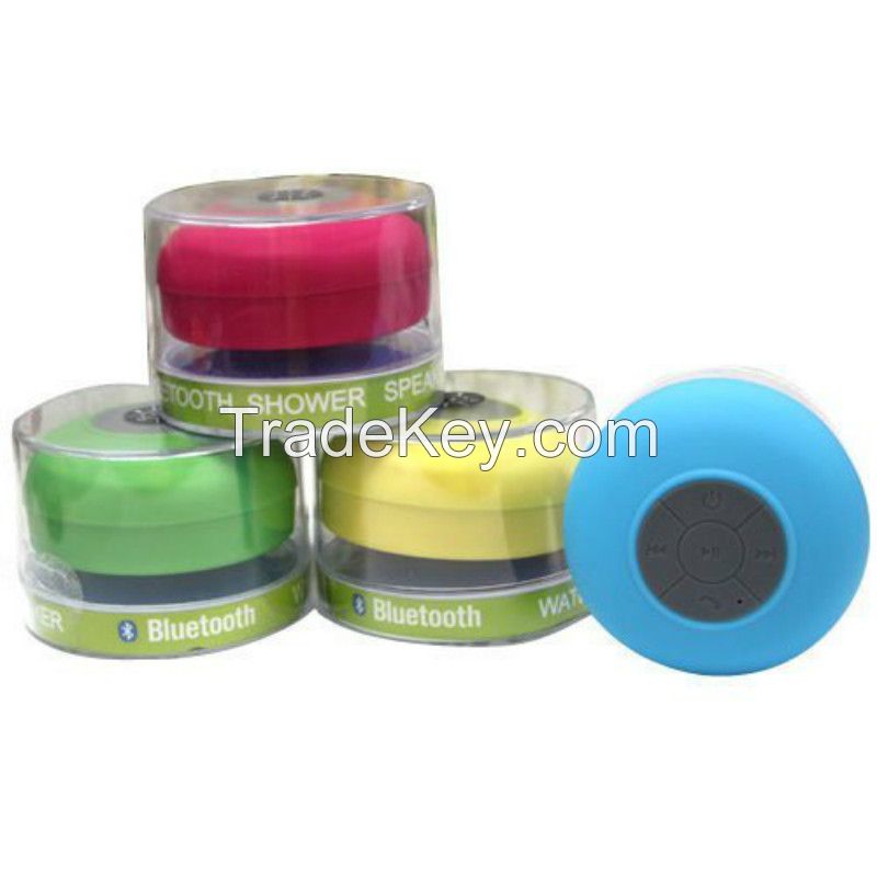 Waterproof Bluetooth Speaker Stereo Shower Speaker with Suction Cup