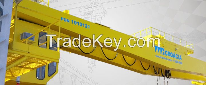 Remote control Electric trolley 1-50t double beam bridge/overhead cranes