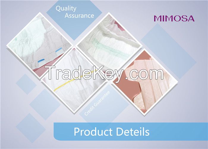Free sample/wetness indicator/3D leak guard Adult diaper