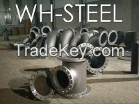 Steel Pipes and pipe fittings, valves, flanges, soft rubber joints, compensators, mental hose, throttle, manhole...