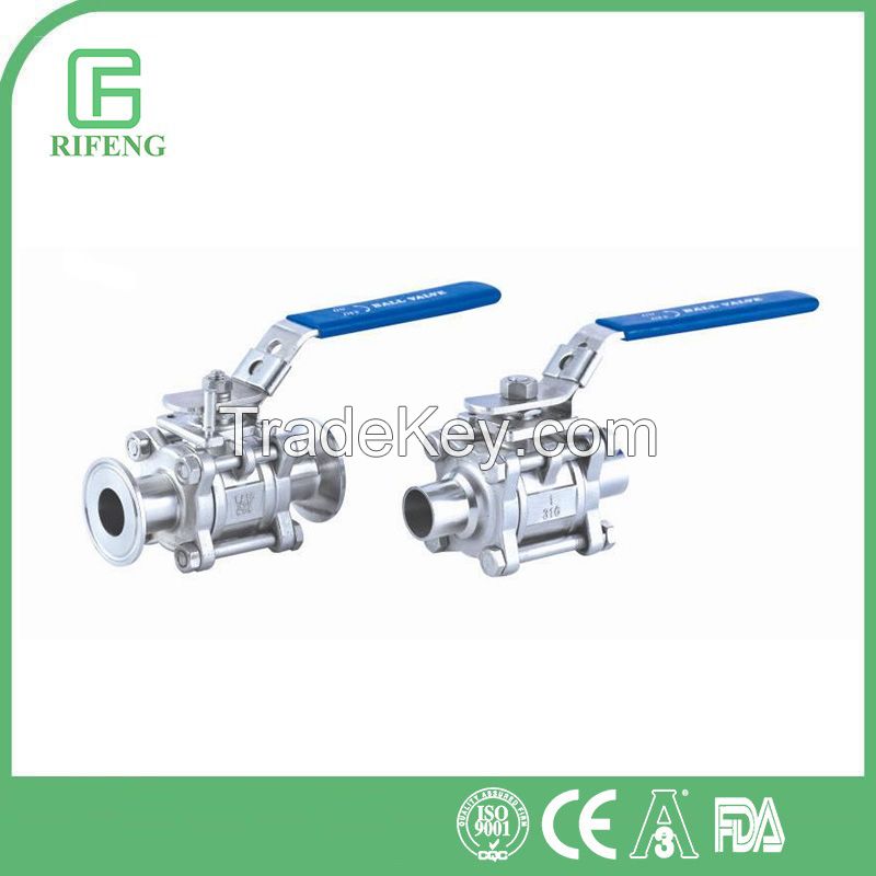 AISI 304, 316L Sanitary Stainless Steel Ball Valve