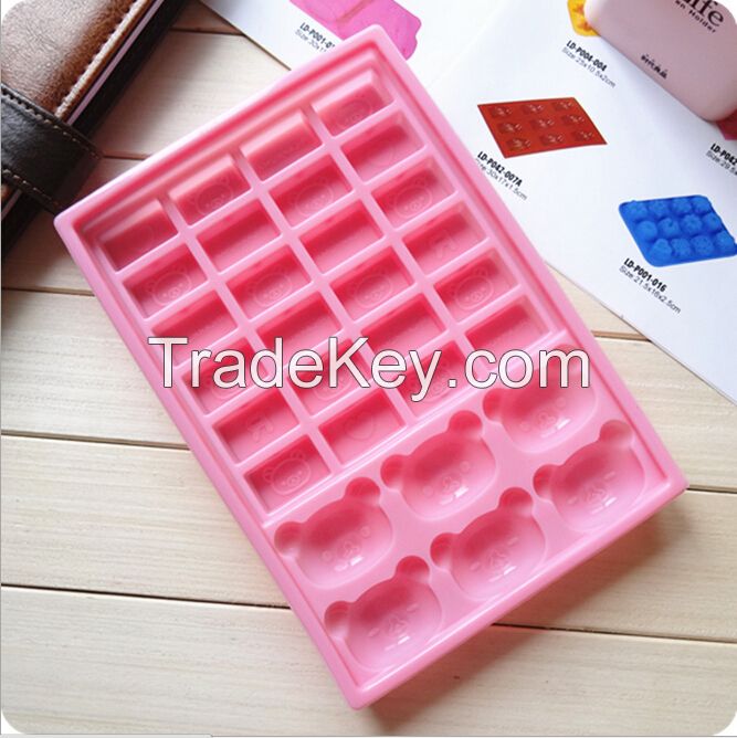 silicone little bear cake molds, chocolate moulds, ice cube trays, for cake tools