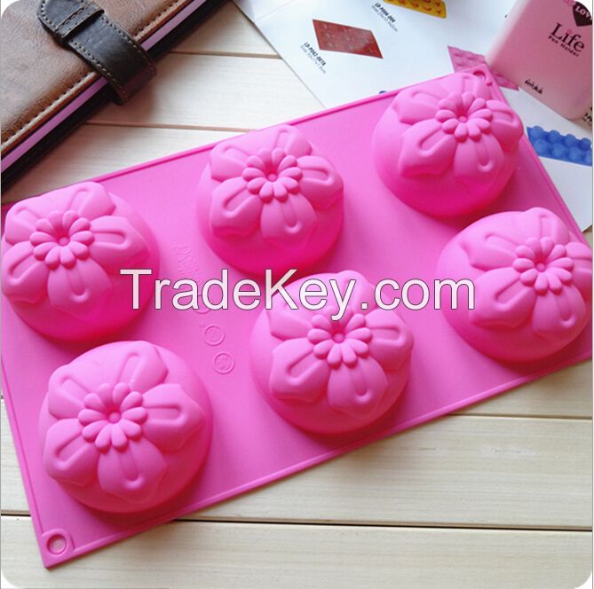 silicone gardenia cake molds