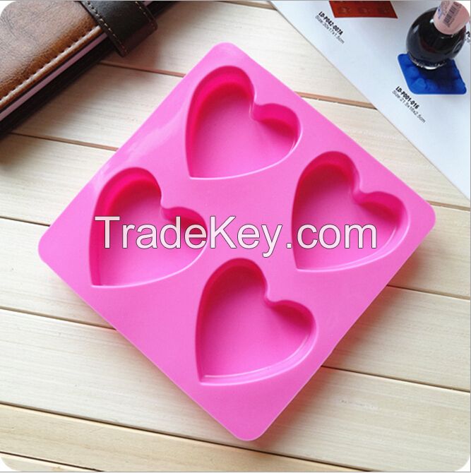 silicone heart cake molds